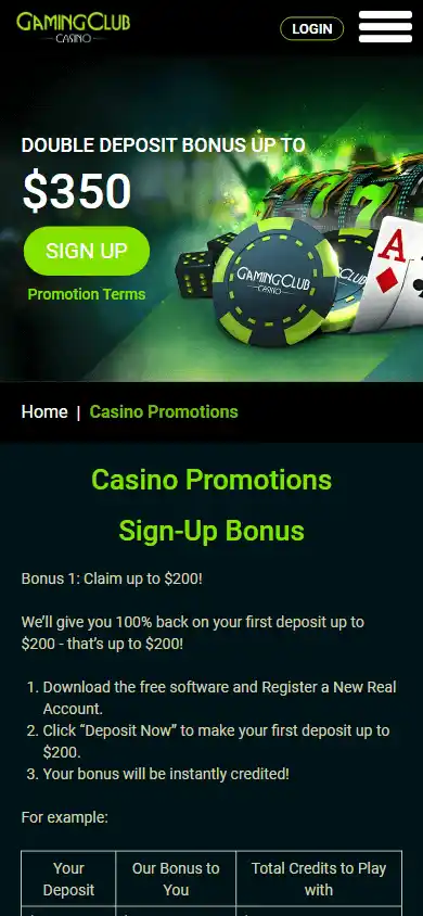 Gaming Club Casino screenshot 6