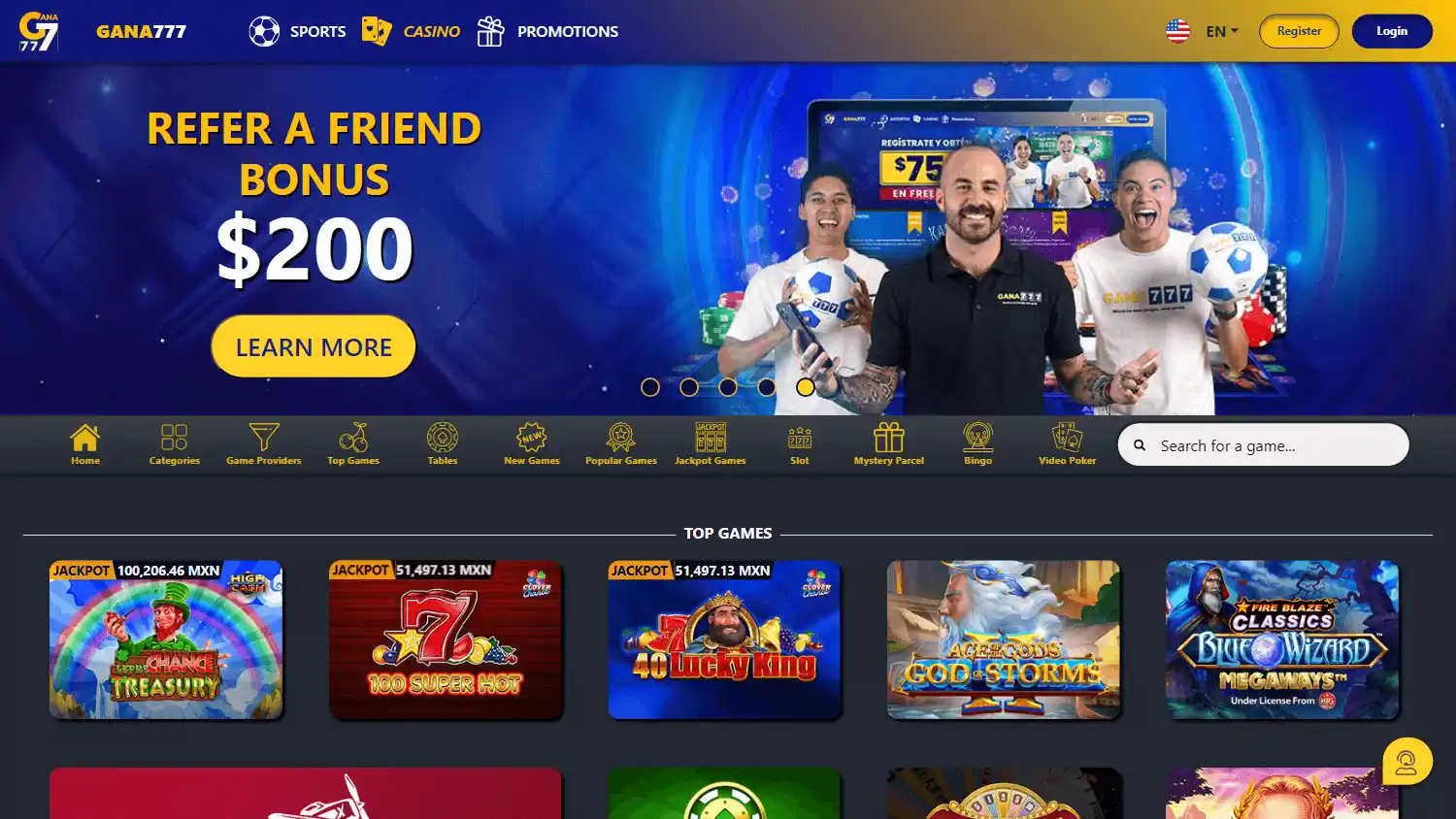 Gana777 Casino screenshot 3