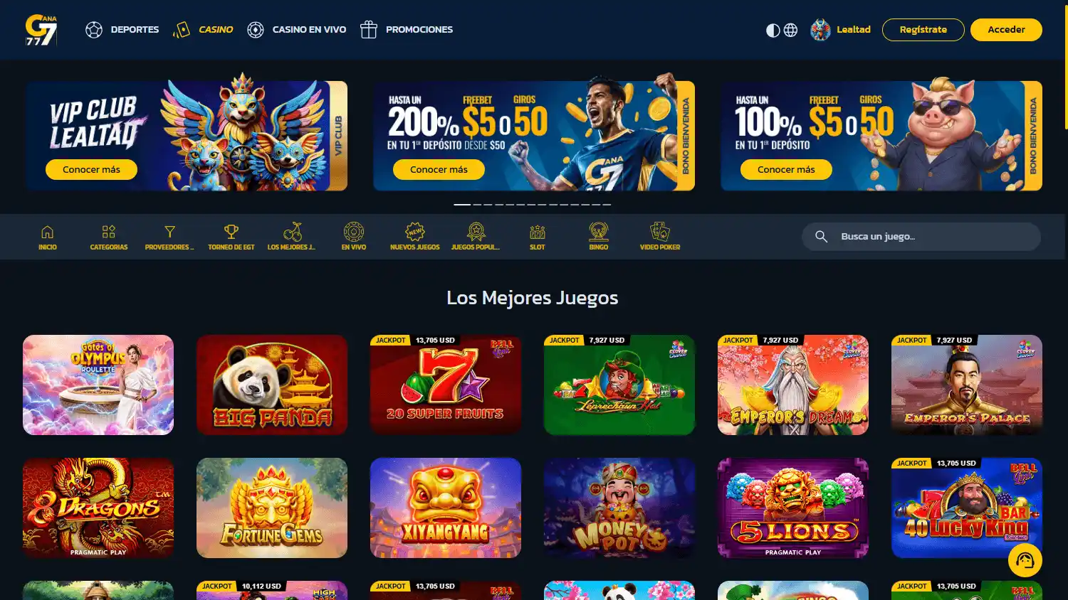 Gana777 Casino SV screenshot 2