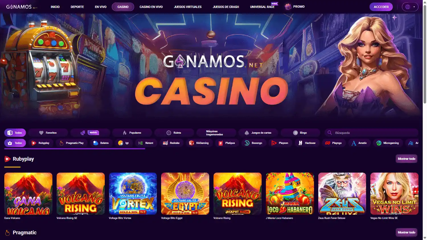 Ganamos Casino screenshot 2