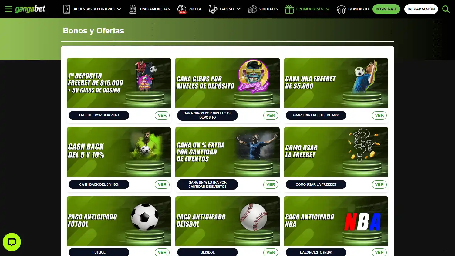 Gangabet Casino screenshot 3