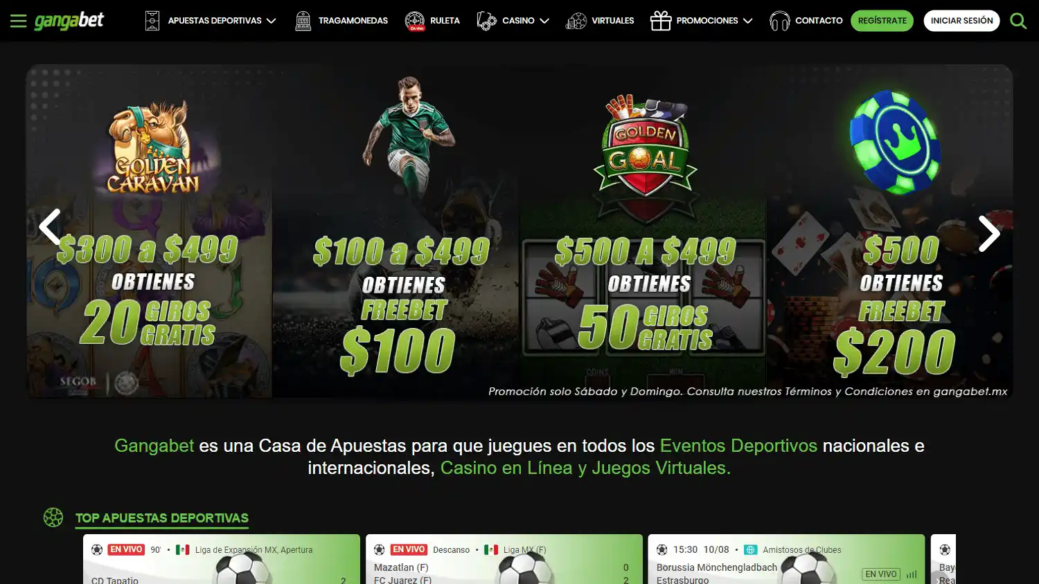 Gangabet Casino screenshot 1