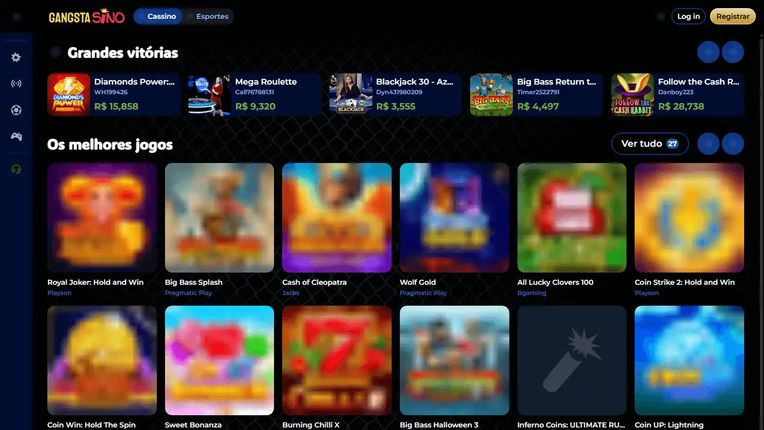 Gangstasino Casino screenshot 1