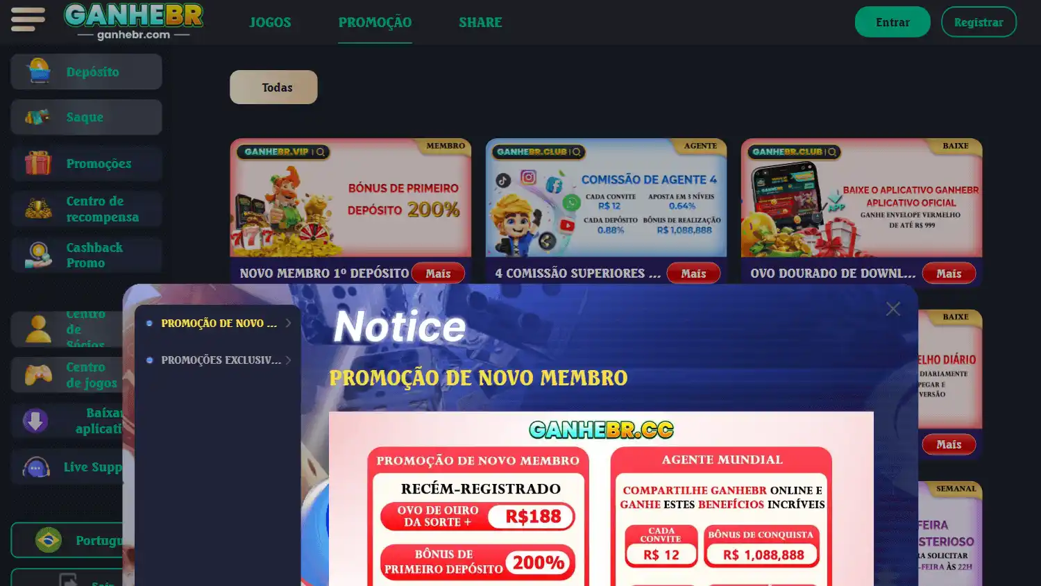GanheBR Casino screenshot 2