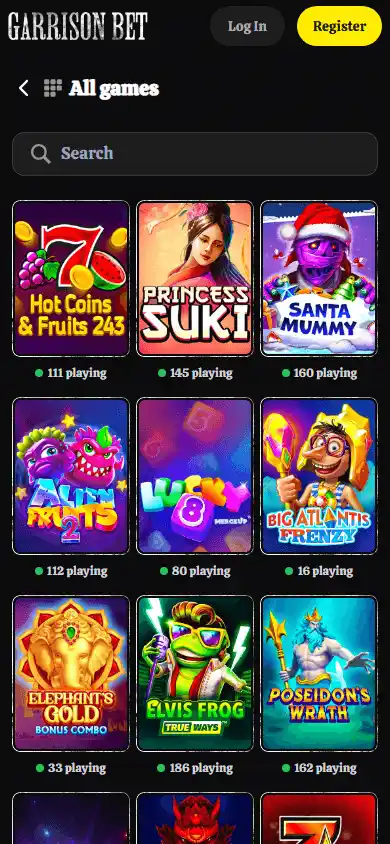 GarrisonBet Casino screenshot 4