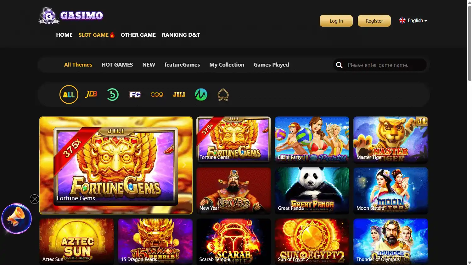 Gasimo Casino screenshot 2