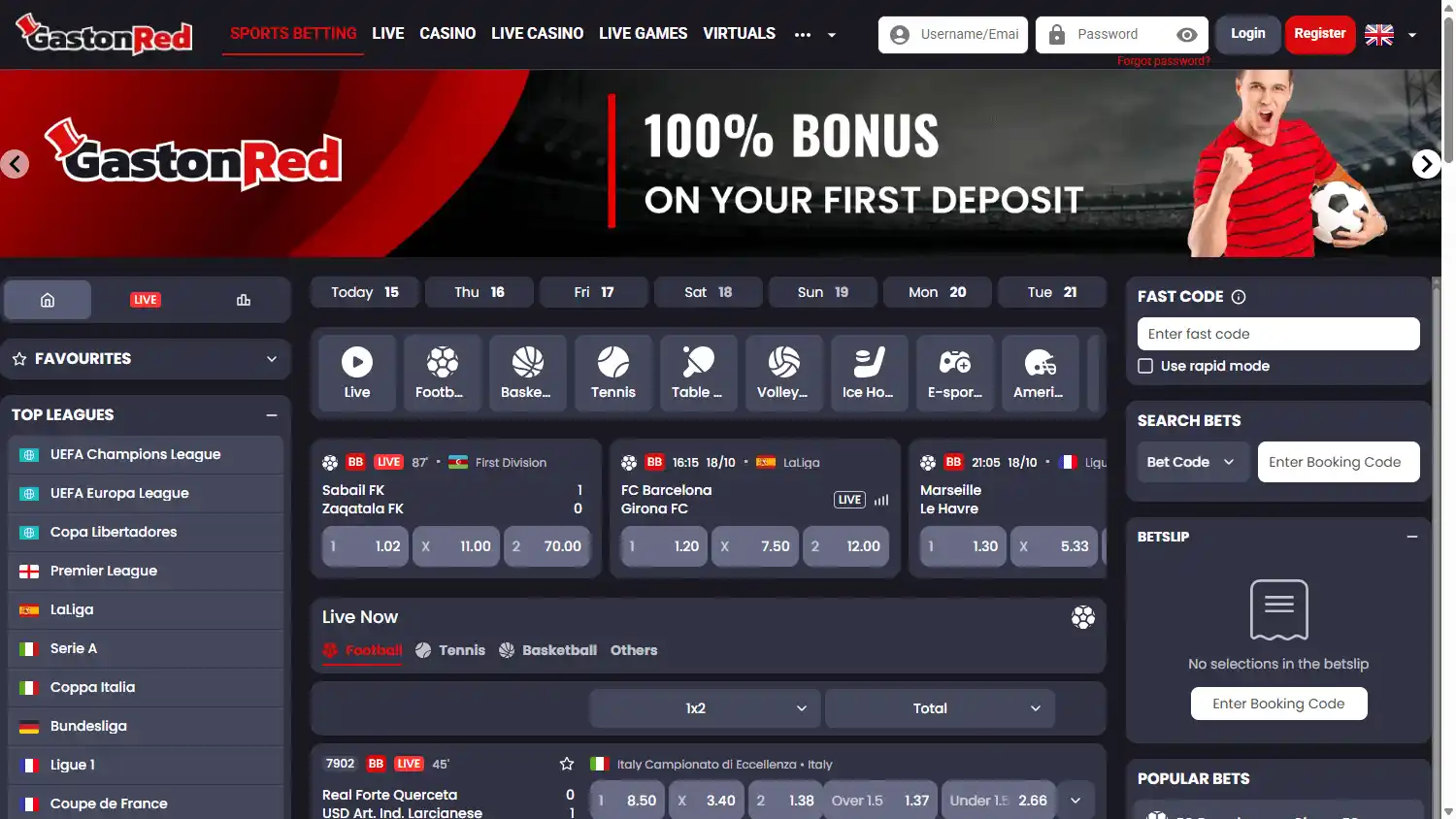 GastonRed Casino screenshot 1