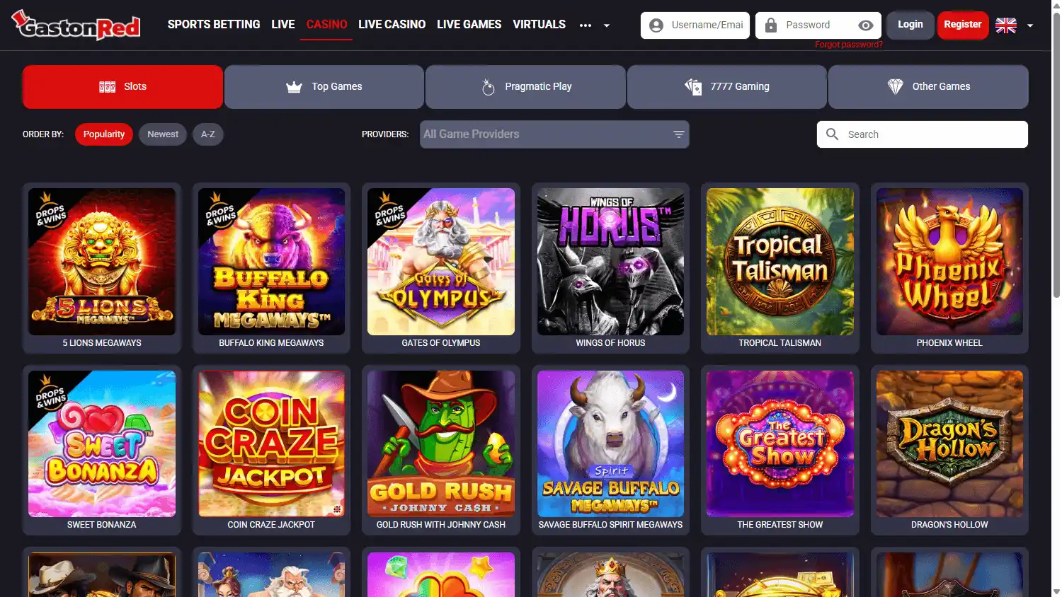 GastonRed Casino screenshot 2