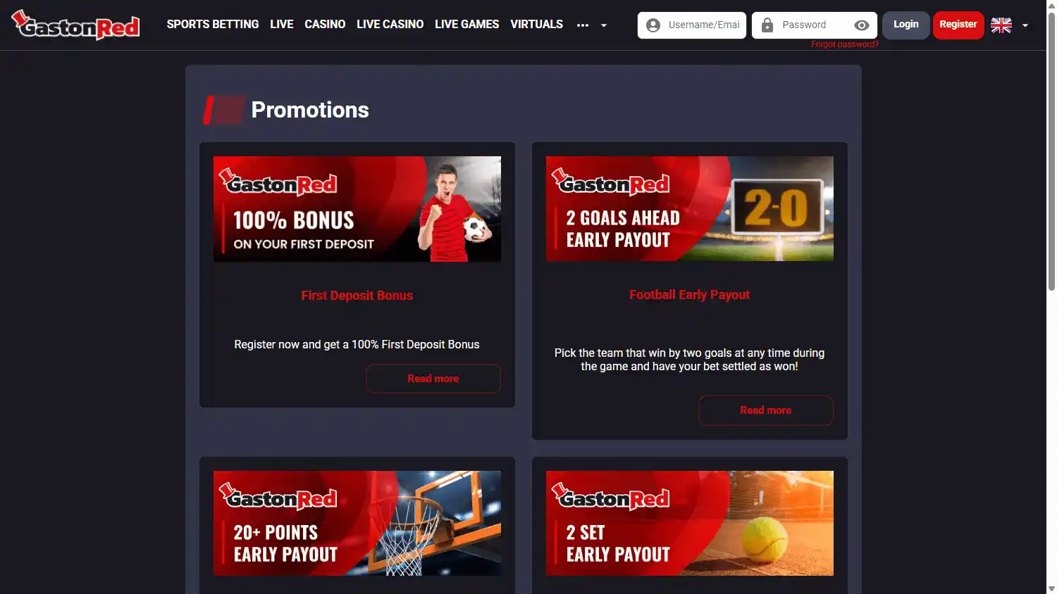 GastonRed Casino screenshot 3