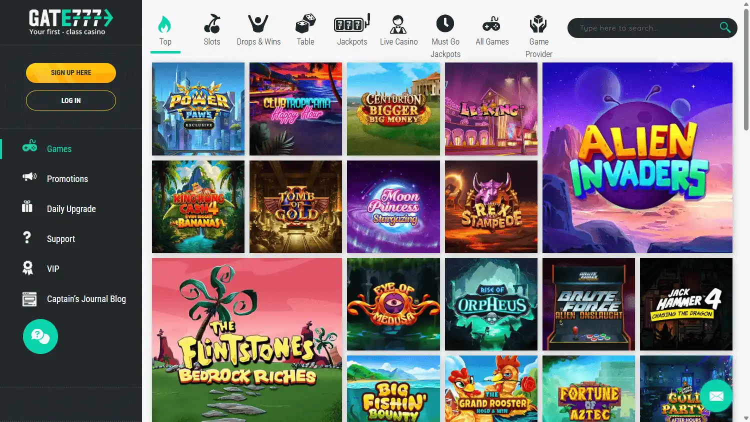 Gate 777 Casino screenshot 2