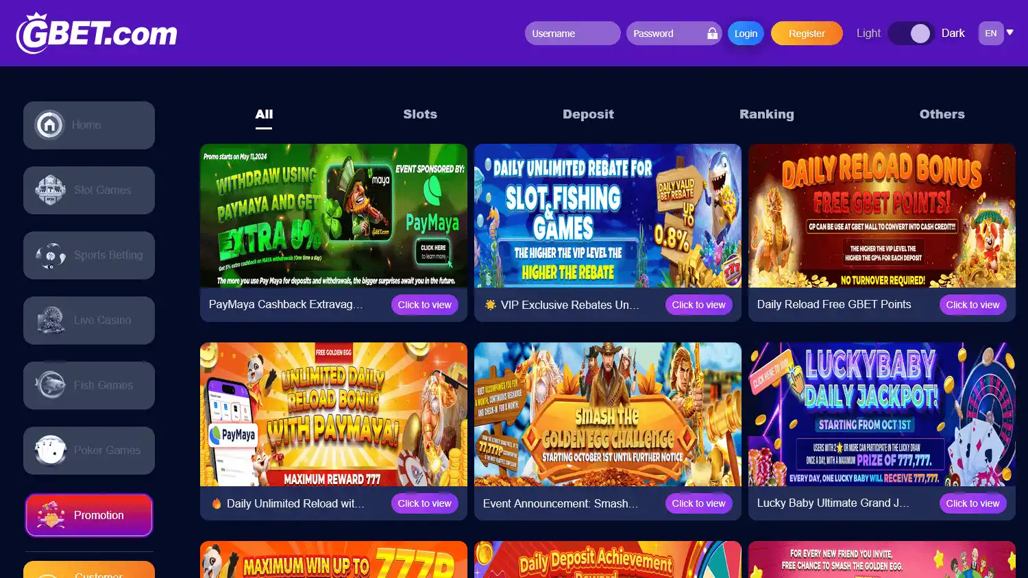 GBET Casino screenshot 3