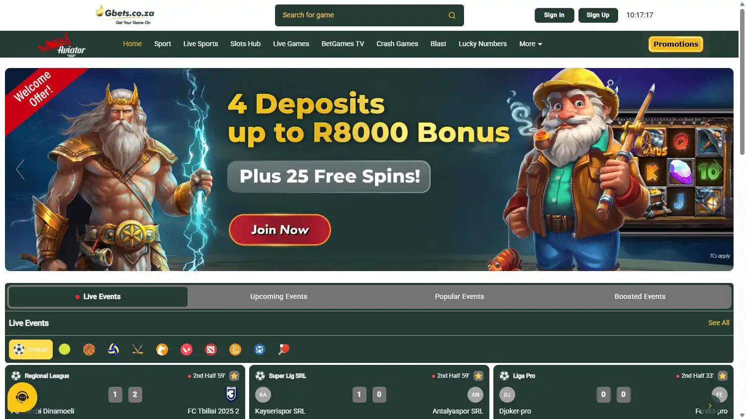 Gbets Casino screenshot 1