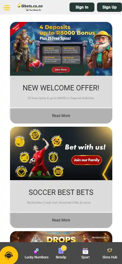 Gbets Casino screenshot 6