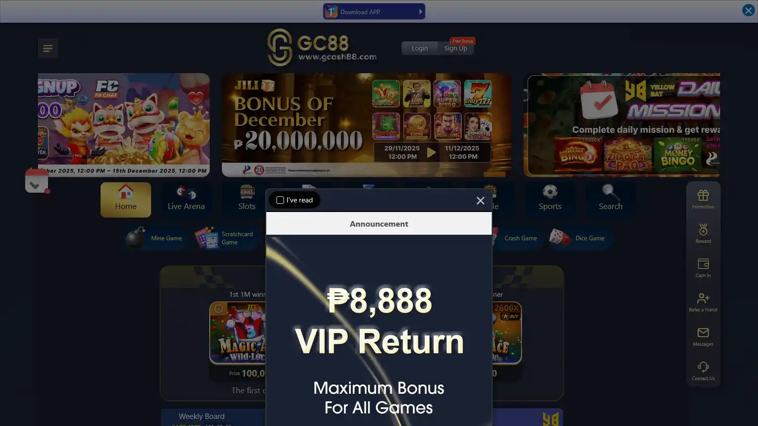GCash88 Casino screenshot 1