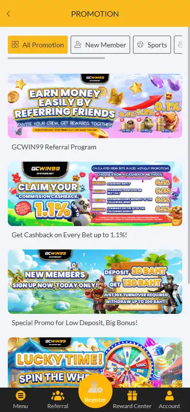 GCWIN99 Casino screenshot 6