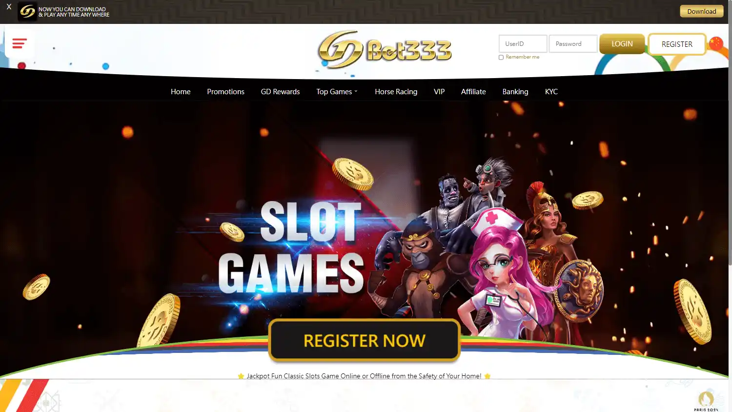 GDBet333 Casino screenshot 2