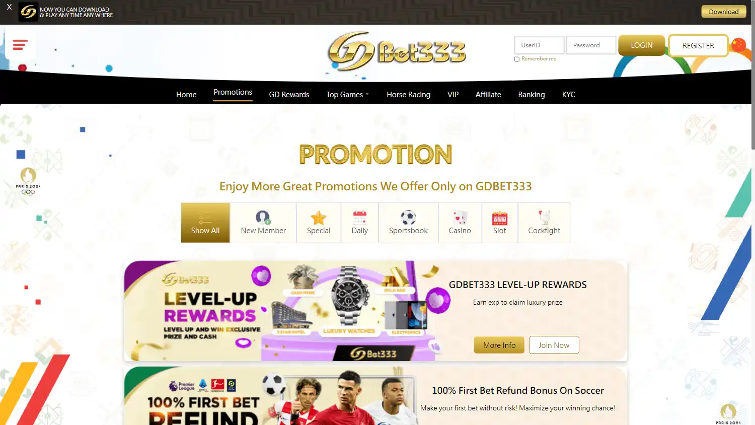 GDBet333 Casino screenshot 3