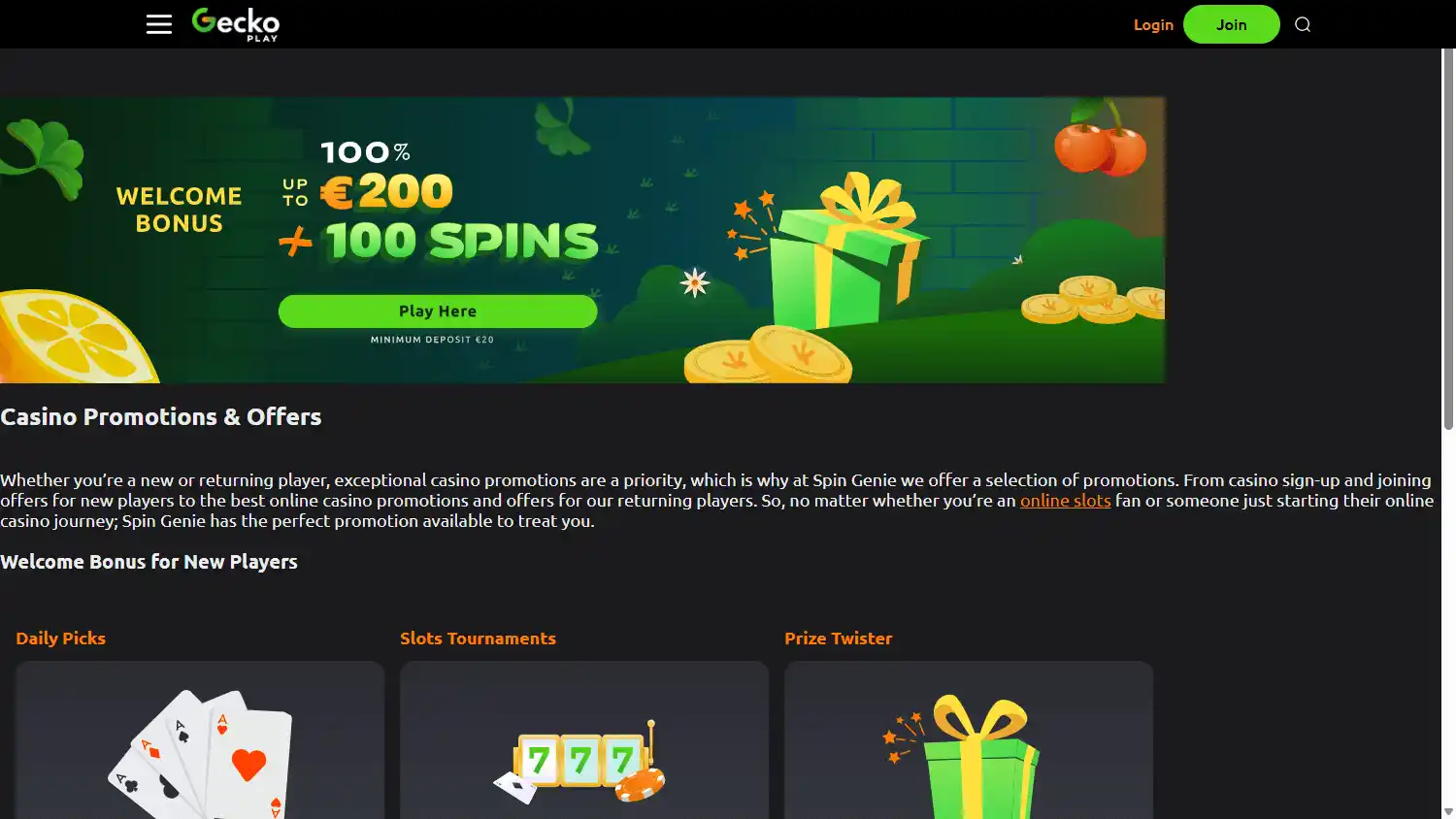 Geckoplay Casino ES screenshot 3