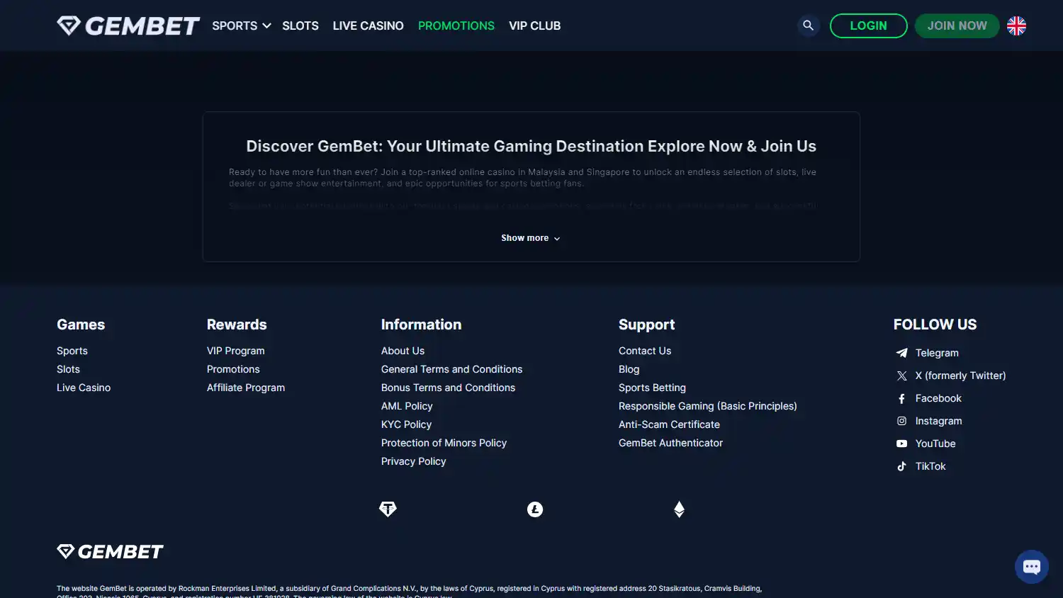 GemBet Casino screenshot 3