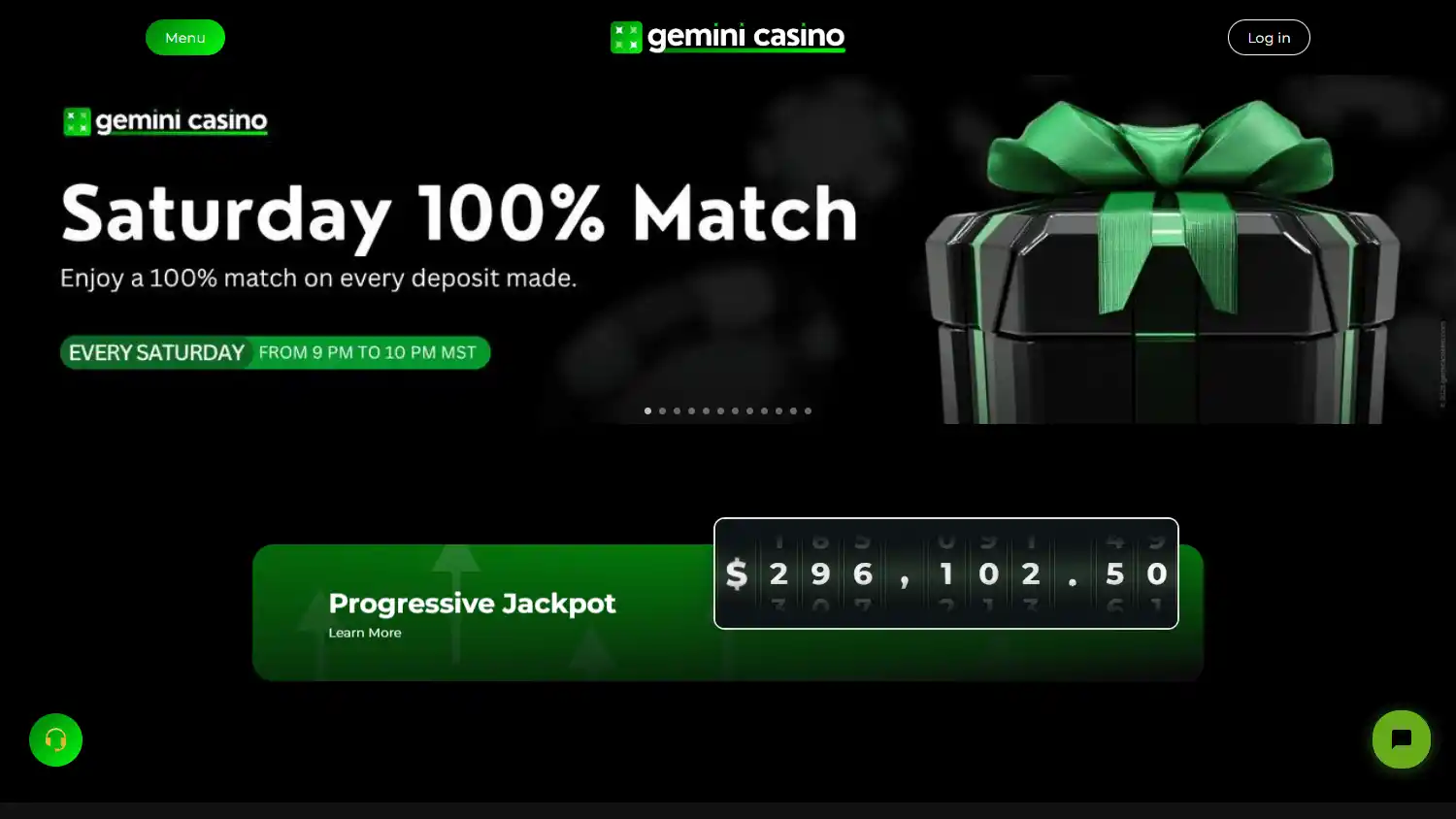 Gemini Casino screenshot 1