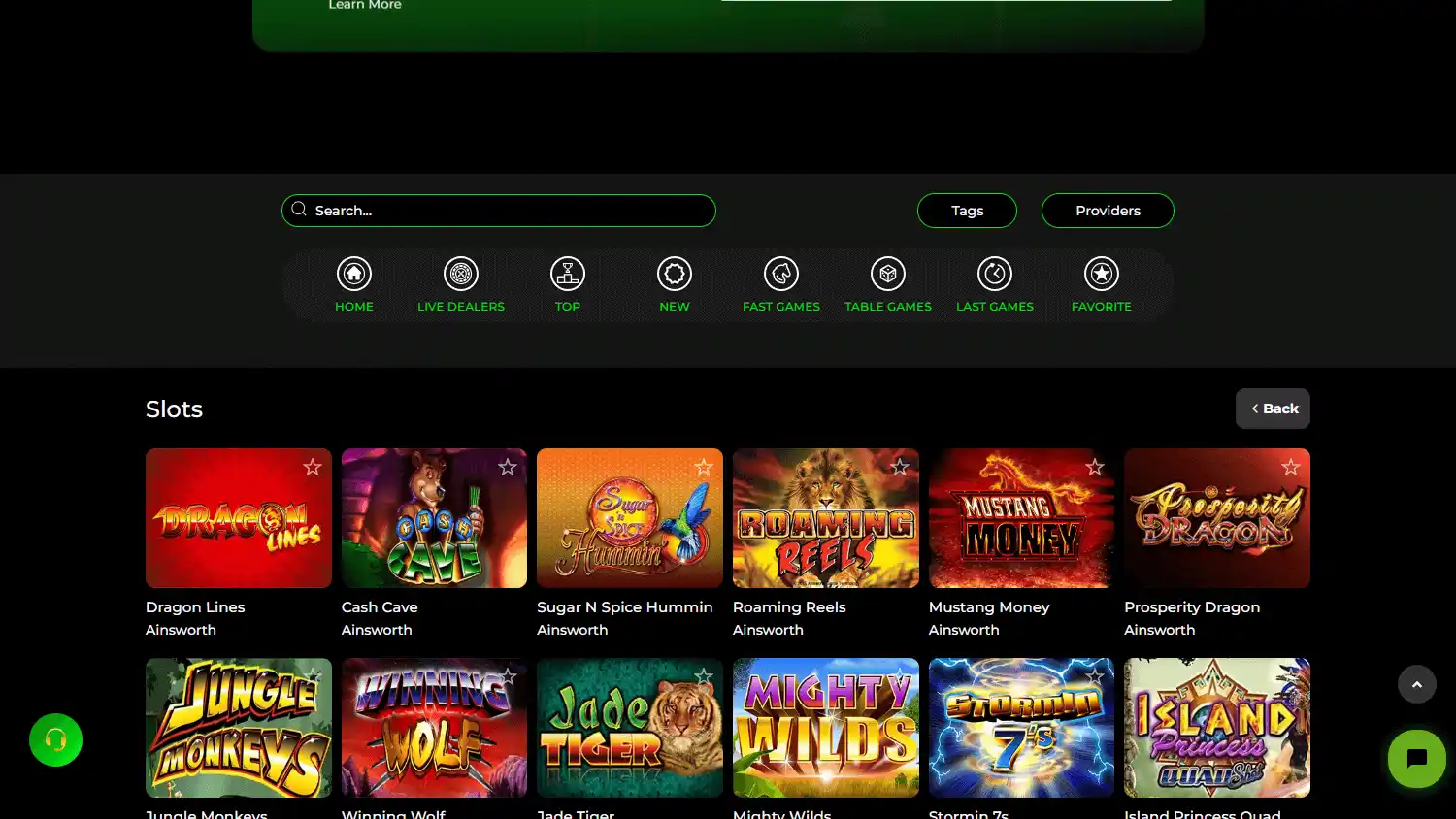 Gemini Casino screenshot 2