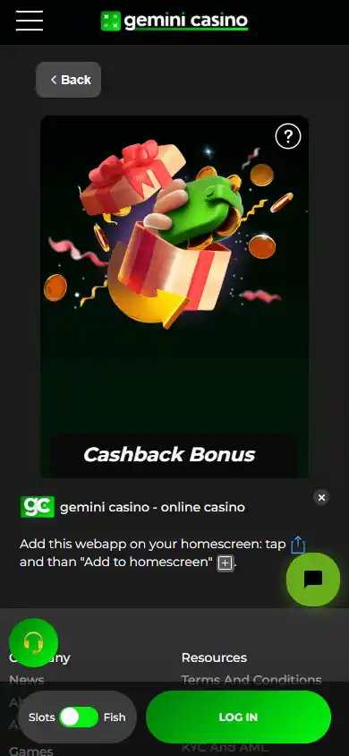 Gemini Casino screenshot 6