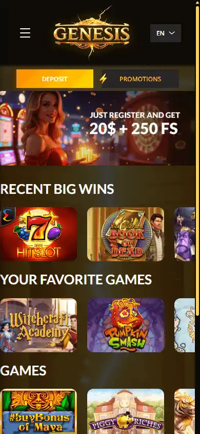 Genesisgame Casino screenshot 4