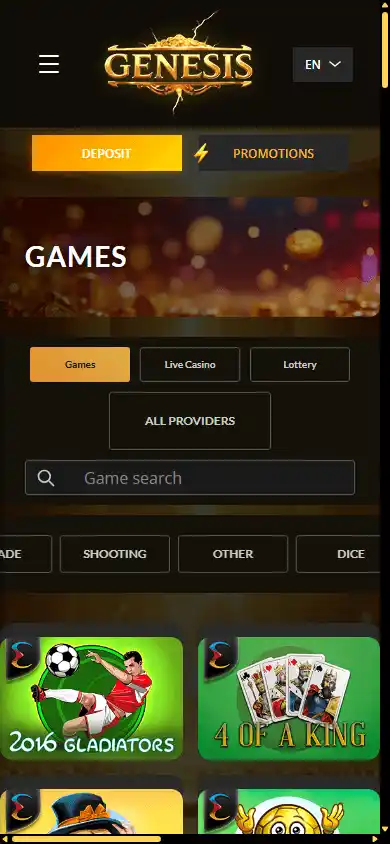 Genesisgame Casino screenshot 5