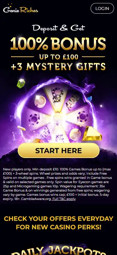 Genie Riches Casino screenshot 2