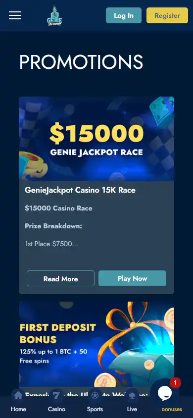 GenieJackpot Casino screenshot 6