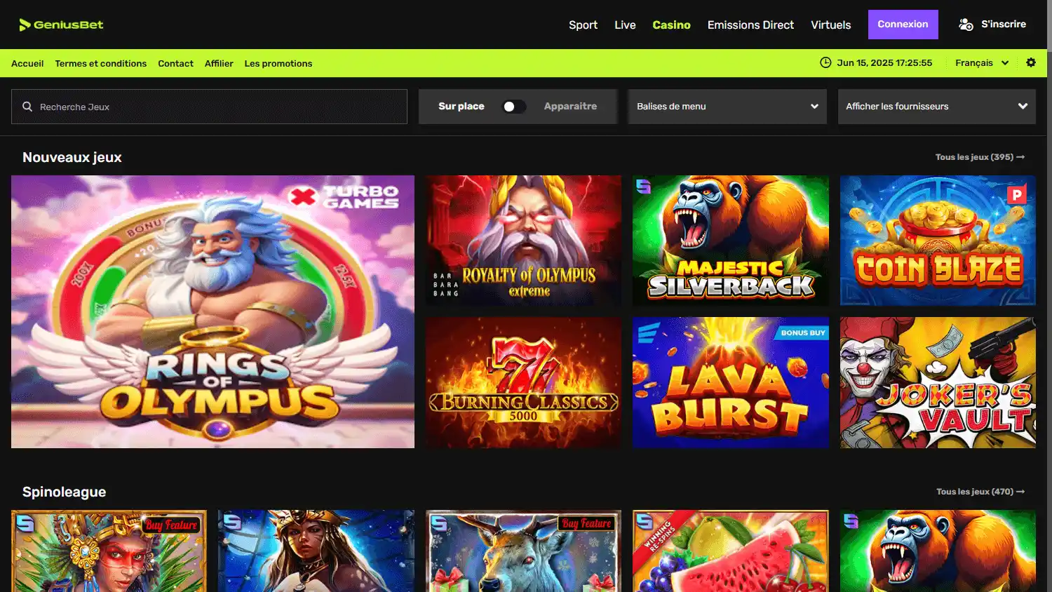 GeniusBet Casino screenshot 2