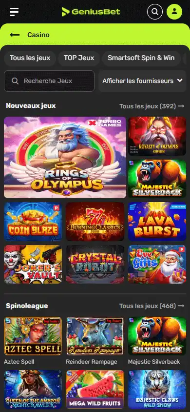 GeniusBet Casino screenshot 5