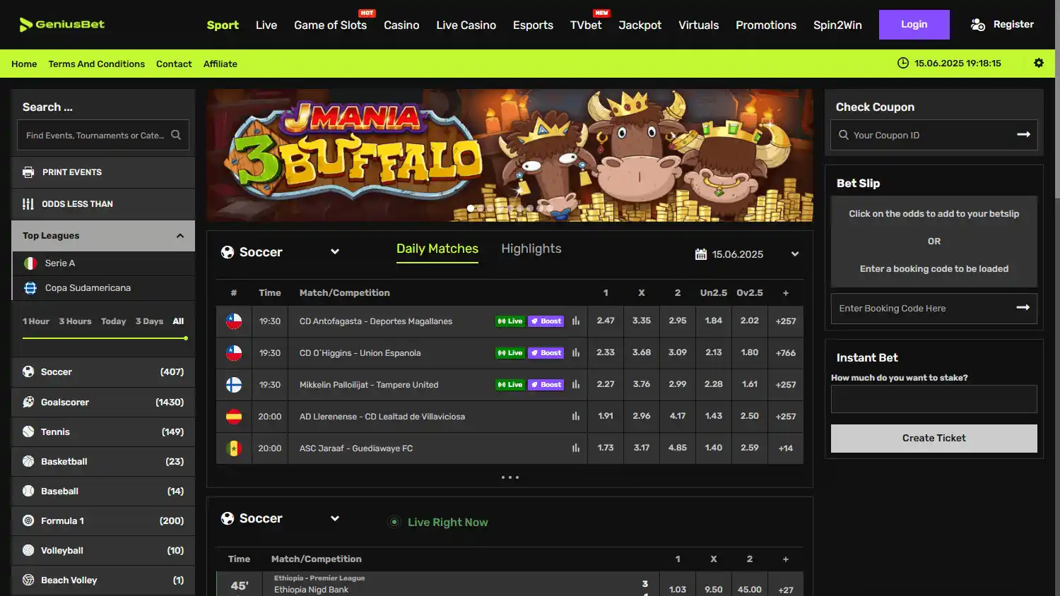 GeniusBet Casino screenshot 1