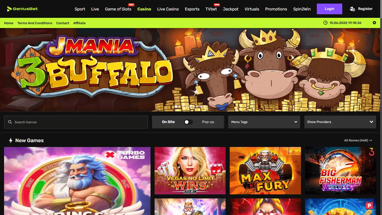 GeniusBet Casino screenshot 2