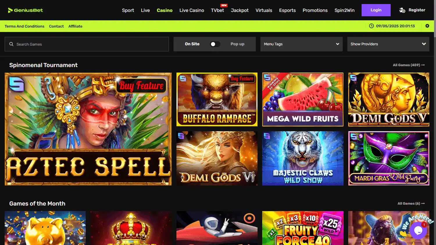 Geniusbet Casino screenshot 2