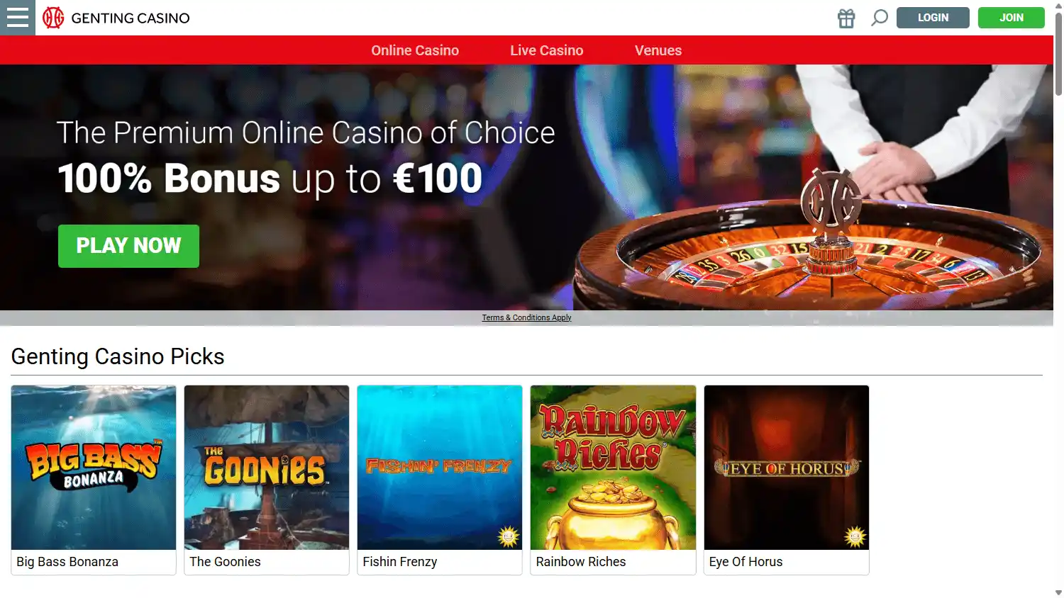 Genting Casino SE screenshot 1