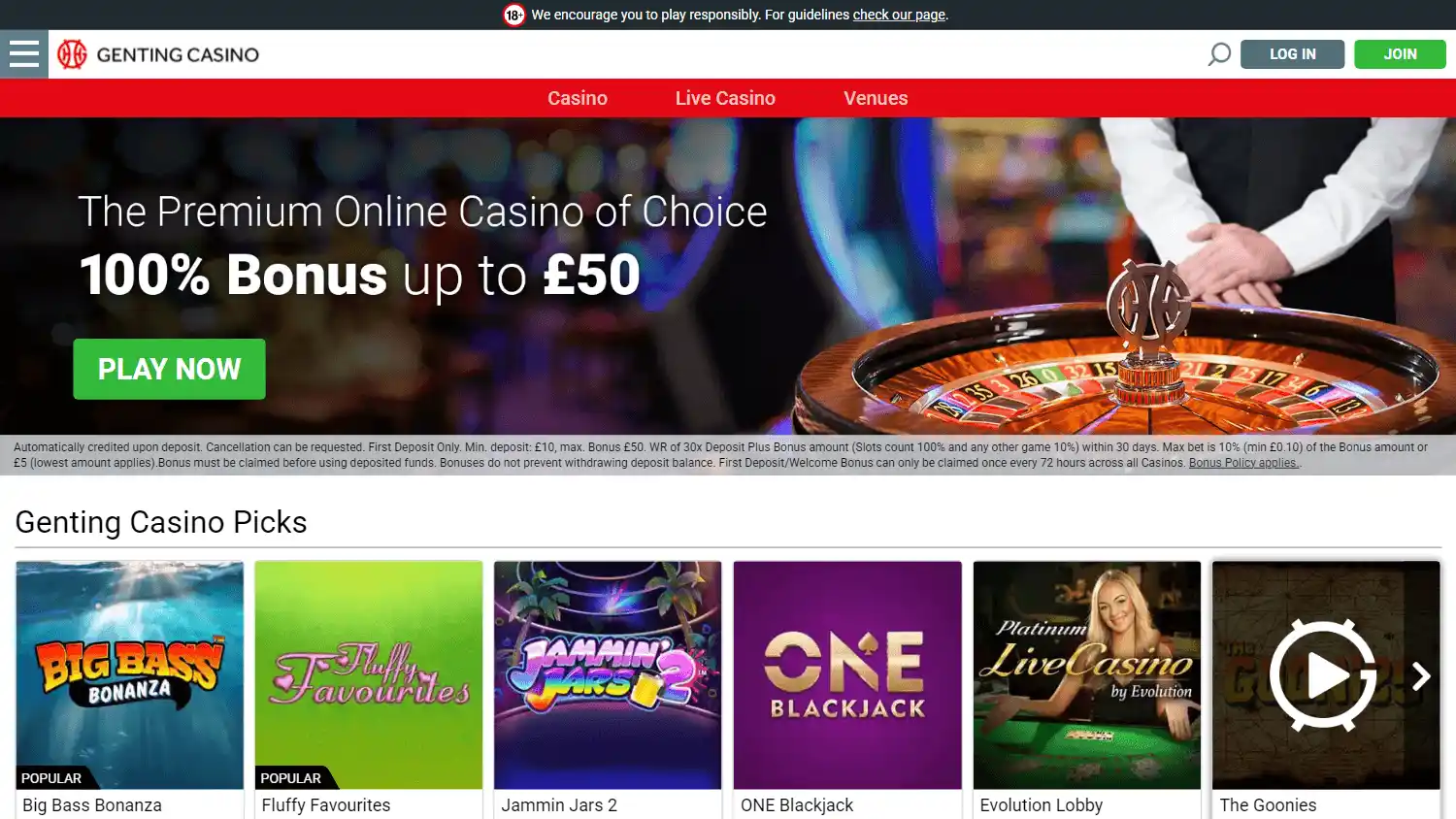 Genting Casino SE screenshot 2