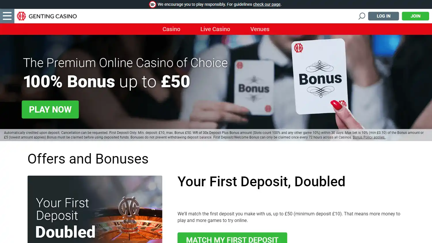Genting Casino SE screenshot 4