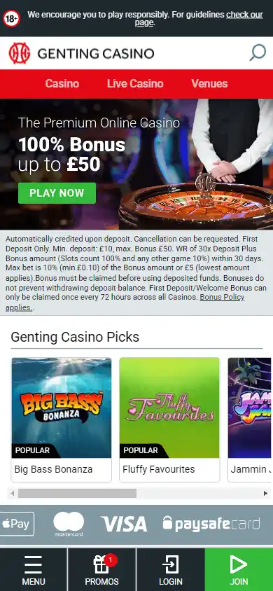 Genting Casino SE screenshot 5