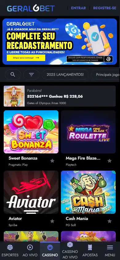 Geralbet Casino screenshot 4