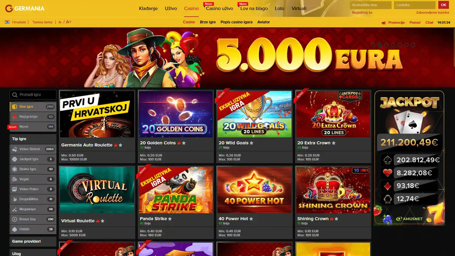 Germania Casino screenshot 2