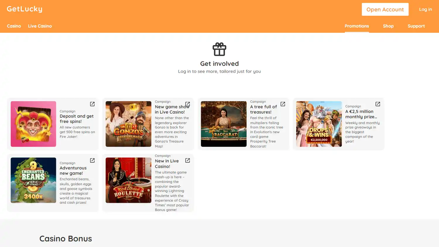 Get Lucky Casino screenshot 3