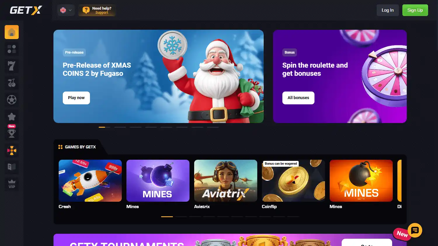 GETX Casino screenshot 1