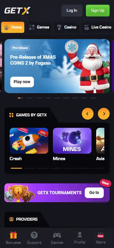GETX Casino screenshot 4