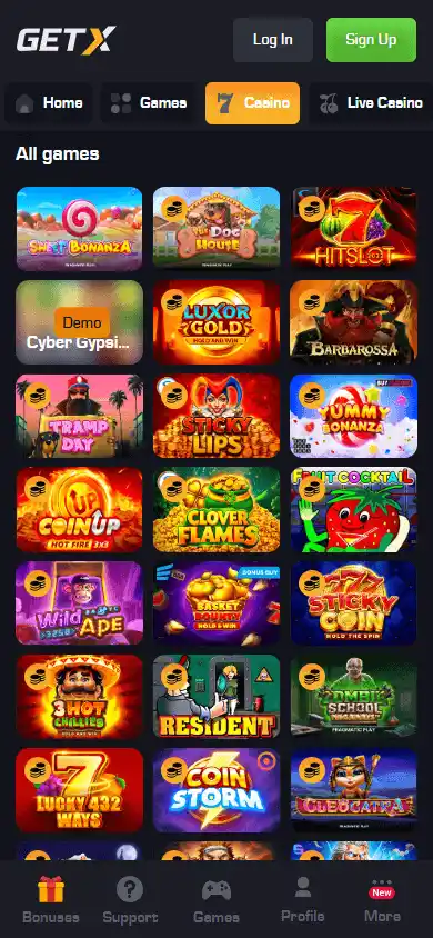 GETX Casino screenshot 5