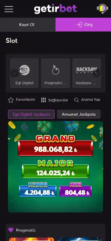 Getirbet Casino screenshot 5