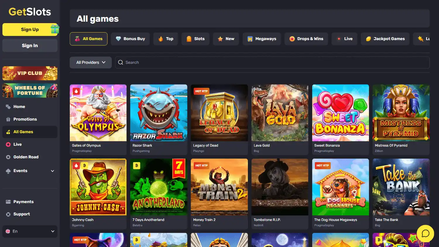 GetSlots Casino screenshot 2