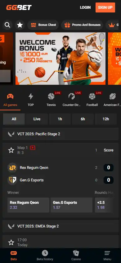 GG.BET Casino screenshot 4