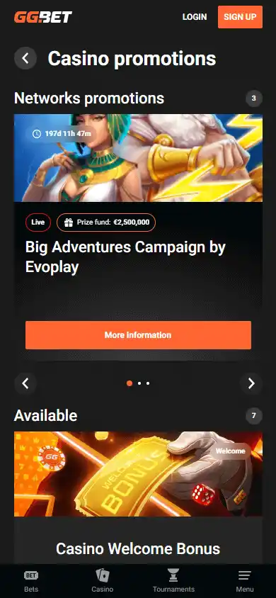 GGBet Casino screenshot 7