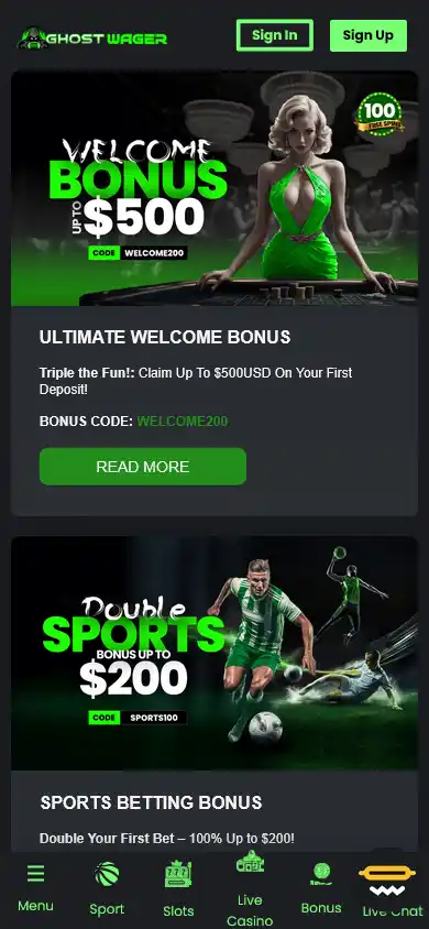 Ghost Wager Casino screenshot 4